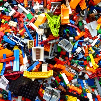 legos in a pile