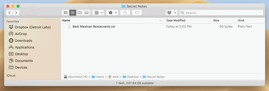 How to navigate to folders using the Finder Path Bar.