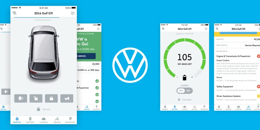 Volkswagen Car-Net design work