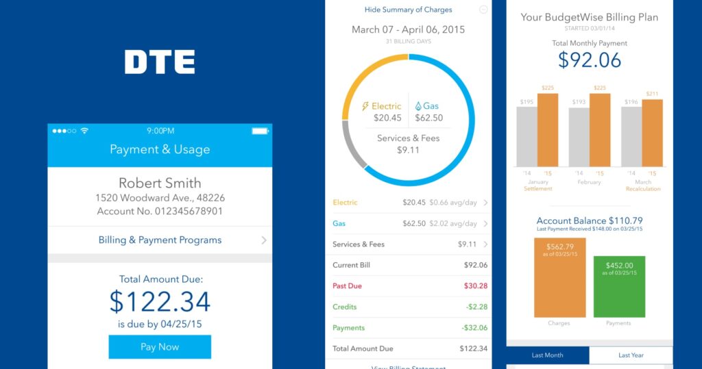 DTE Energy mobile app