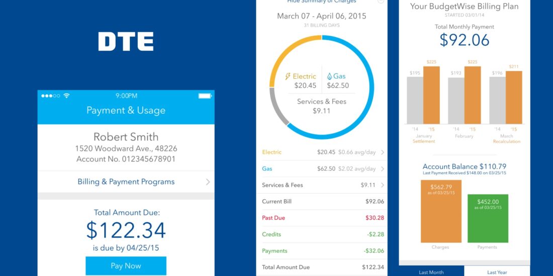 DTE Energy mobile app