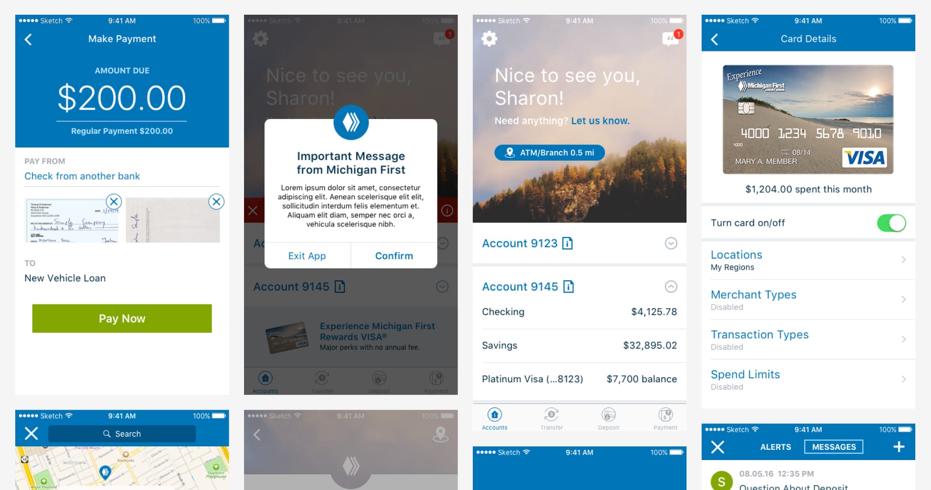 Michigan First Credit Union design work