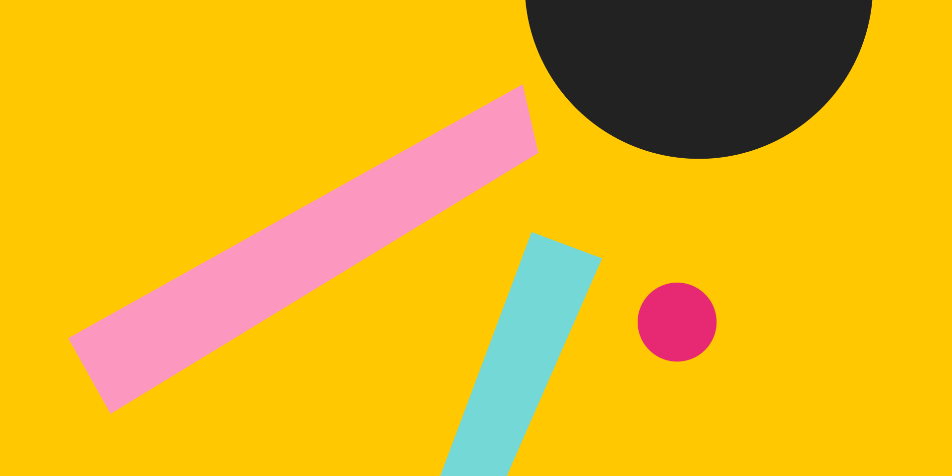 Abstract illustration of spheres and lines representing product creation