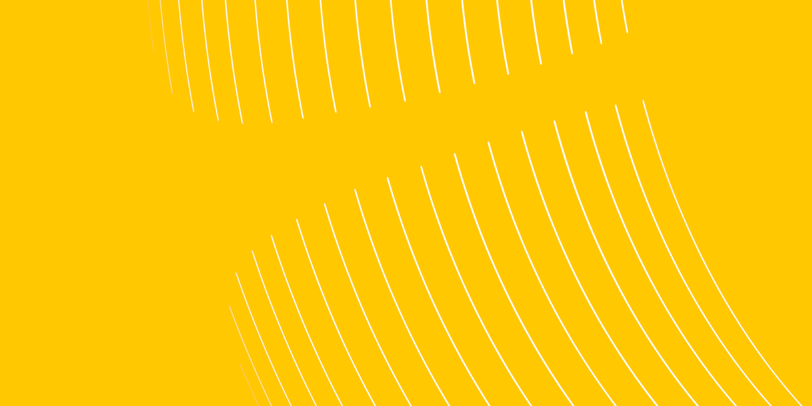 Yellow illustration with white lines